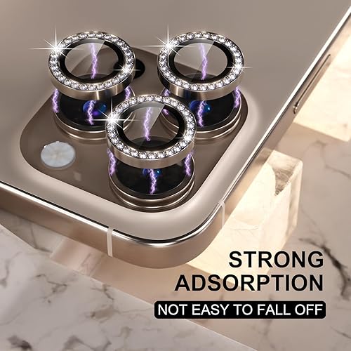 Miniatura 55 de Choiche Protector de lente de cámara compatible con iPhone 14 Pro/iPhone 14 Pro Max, protector de pantalla de vidrio templado 9H, accesorios