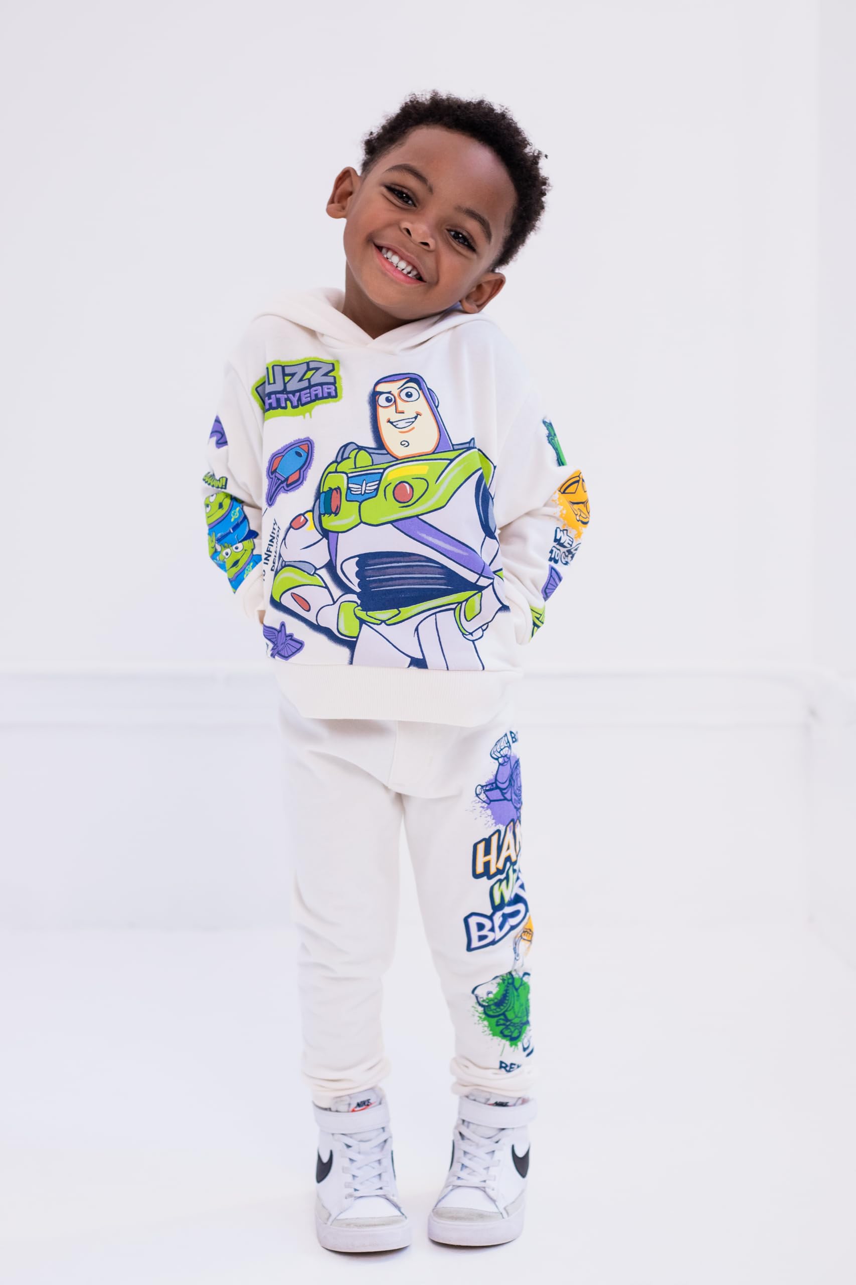 Disney Pixar Toy Story - Juego de sudadera con capucha y pantalones de forro polar para niños