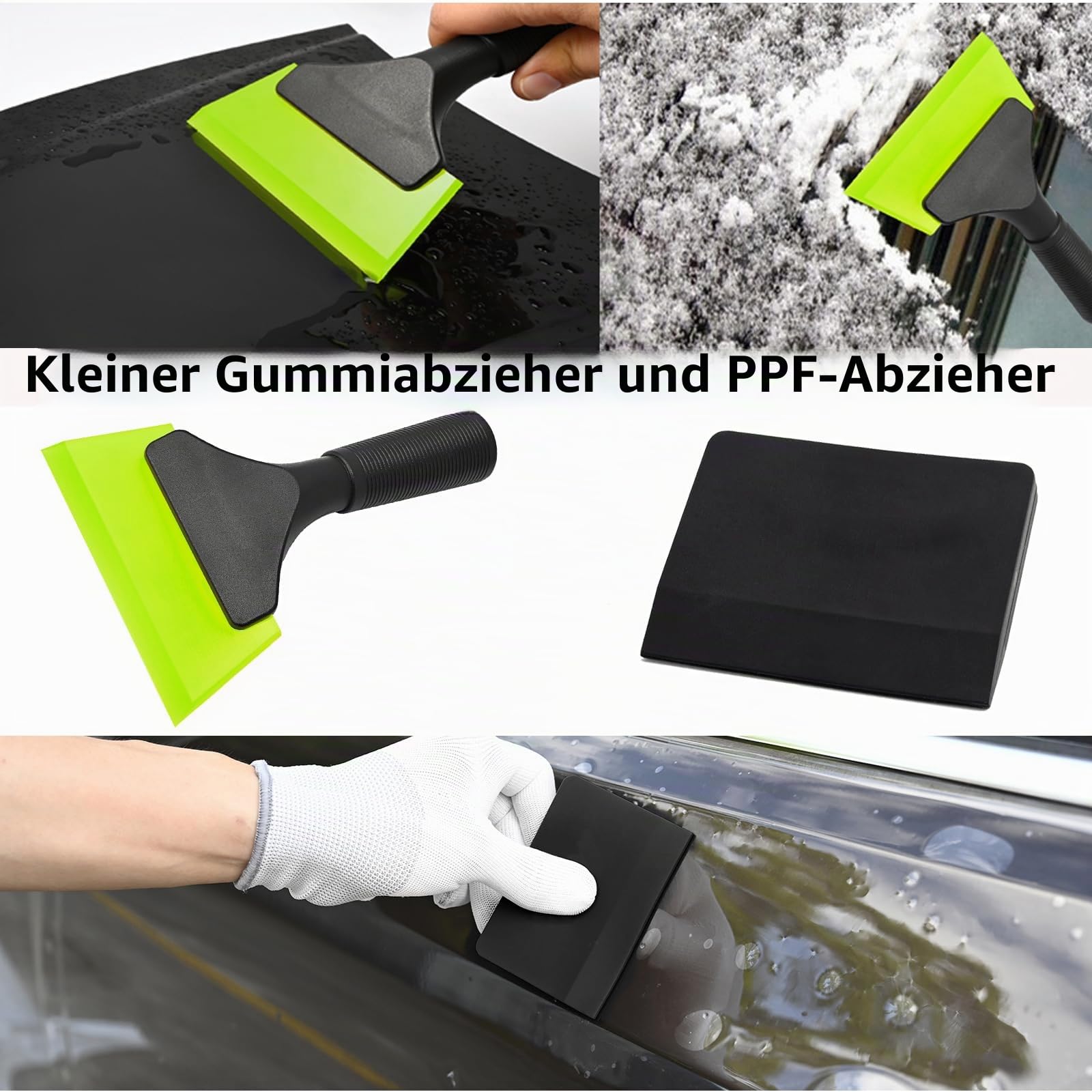EHDIS Folierungs Werkzeug Set, Rakel Set für Folie, mit Bulldozer Rakel, Filzrakel, Scheibenabzieher Auto, Cuttermesser, Micro Rakel, für Fensterfolie, Tönungsfolie Auto, Auto Folierung