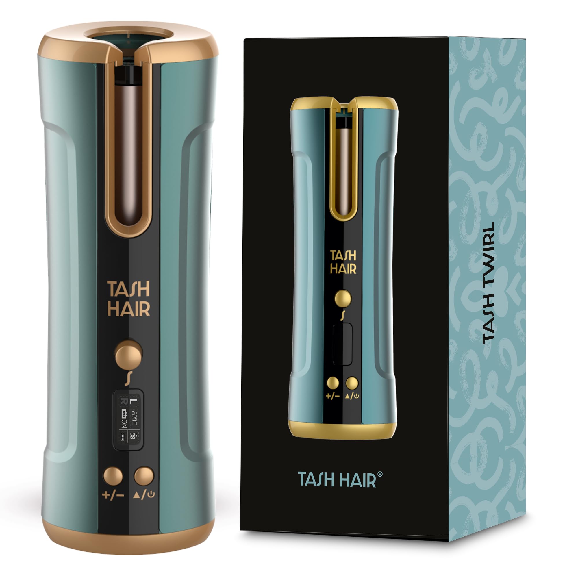 Tash Hair Twirl Cordless Automatic Hair Curler Machine | Quick Curls in 10 Mins, Portable & Rechargeable, 6 Heat Settings, Ceramic Barrel, Anti-Scald & Tangle-Free Design, Gift for Women-image-34