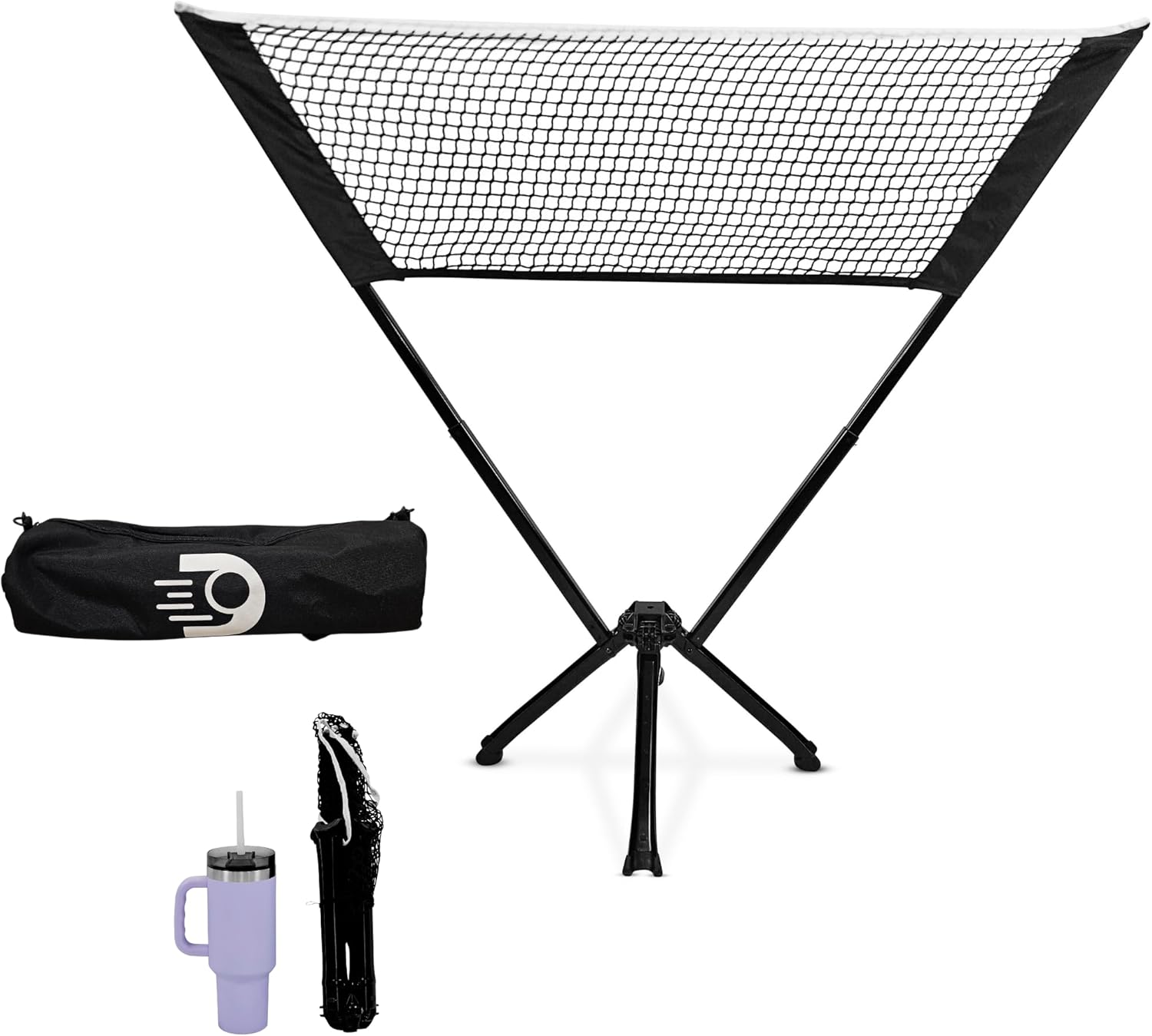 Dinkaroo™ Mini Portable Practice Pickleball Net – Pop-Up Practice Net for Dinks, Volleys & Warm-Ups – Lightweight, Compact, and Travel-Ready (Patent Pending)