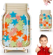 Barattolo Premio Stella per Bambini,Barattolo di Ricompensa Magnetico,Vaso Ricompensa per Buon Comportamento,Barattolo Ricompensa Personalizzato,Barattolo Premio Stella,per Insegnanti Casa e Scuola