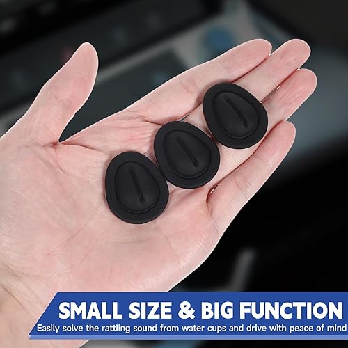 Miniatura 6 de Portavasos de silicona antivibración, 9 unidades, universal, autoadhesivos, estabilizadores de botellas, para automóvil, camión, SUV