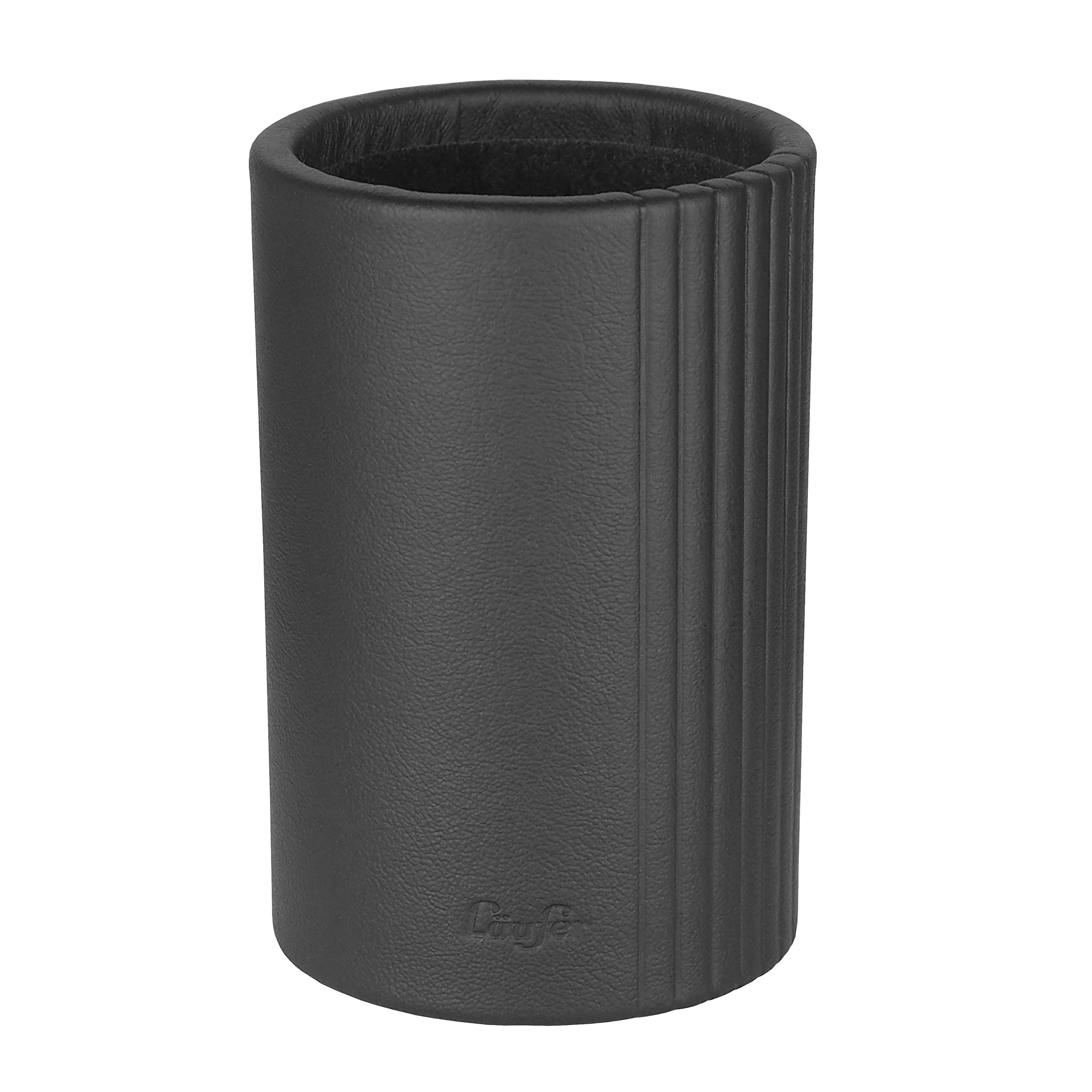 Tavolo e Panche e scrivania di accessori in pelle Portapenne Nero