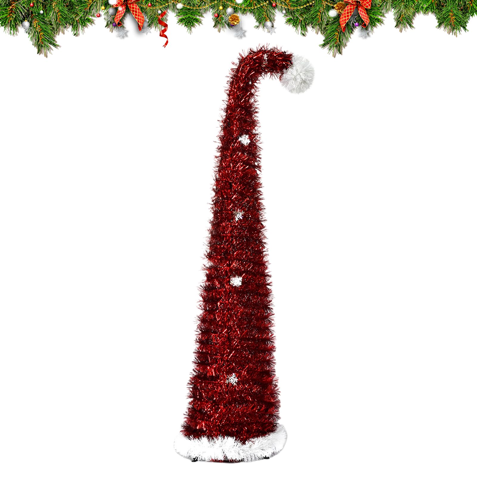 Albero di Natale 150 Cm Decorazione Retrattile A Mini Da Tavolo
