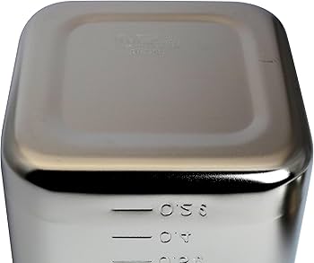 Amazon｜スギコ 18-8目盛付深型角キッチンポット(フタ付) SH-4214D(手