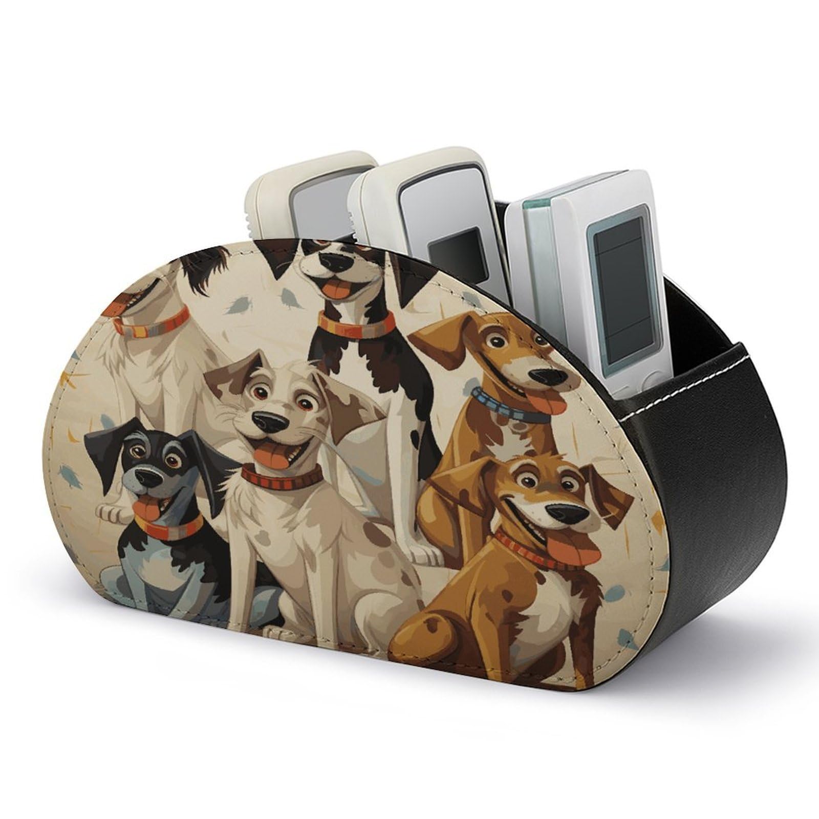 Btcowzrv Style Hound Dogs Remote Control Holder With 5 Compartments