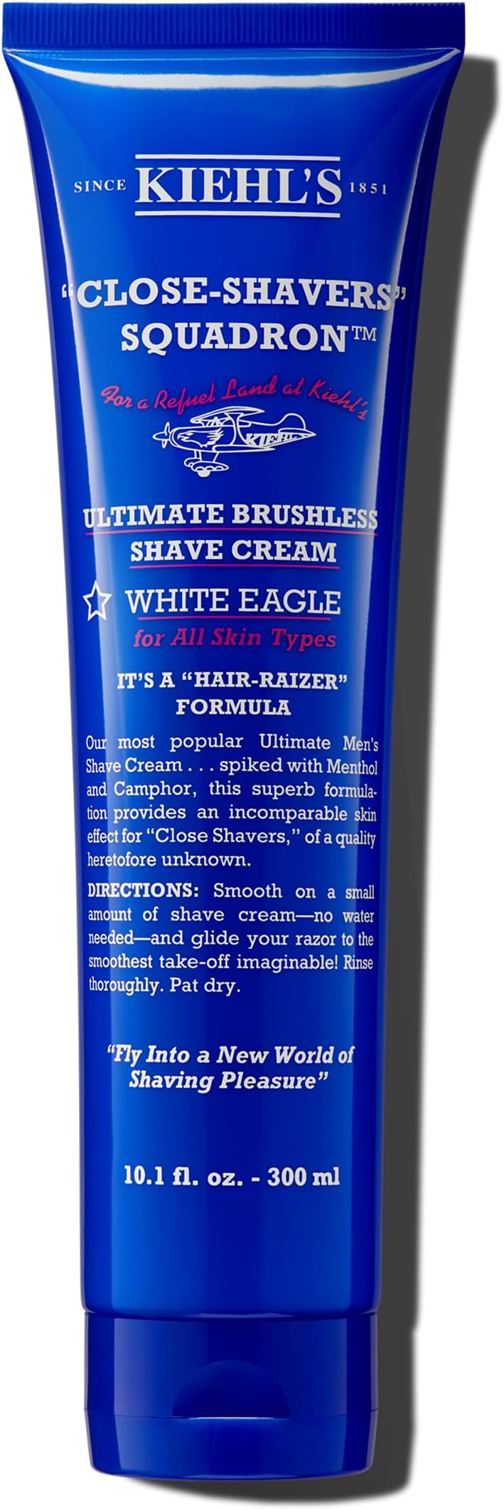 Ultimate Brushless Shave Cream with Menthol White Eagle, for All Skin Types, with Menthol & Camphor, Instant Refreshing & Cooling Effect, Minimizes Irritation, Primes Skin for Close Shave