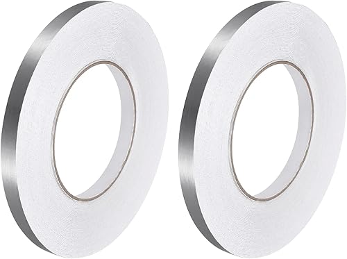 Miniatura 13 de uxcell 2 calcomanías autoadhesivas de papel de aluminio de 0.2 pulgadas x 164 pies para decoración de huecos, tira de cinta adhesiva impermeable
