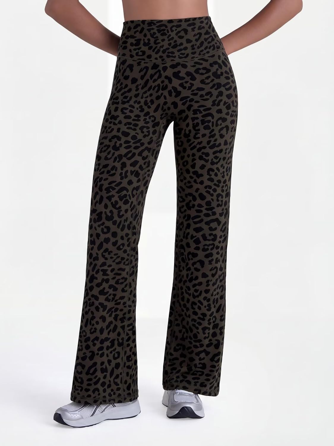 Sunzel Women's Butt Lifting Wide Leg Yoga Pants High Waist Tummy Control No Front Seam Straight Leg Workout Gym Bottoms - Image 6