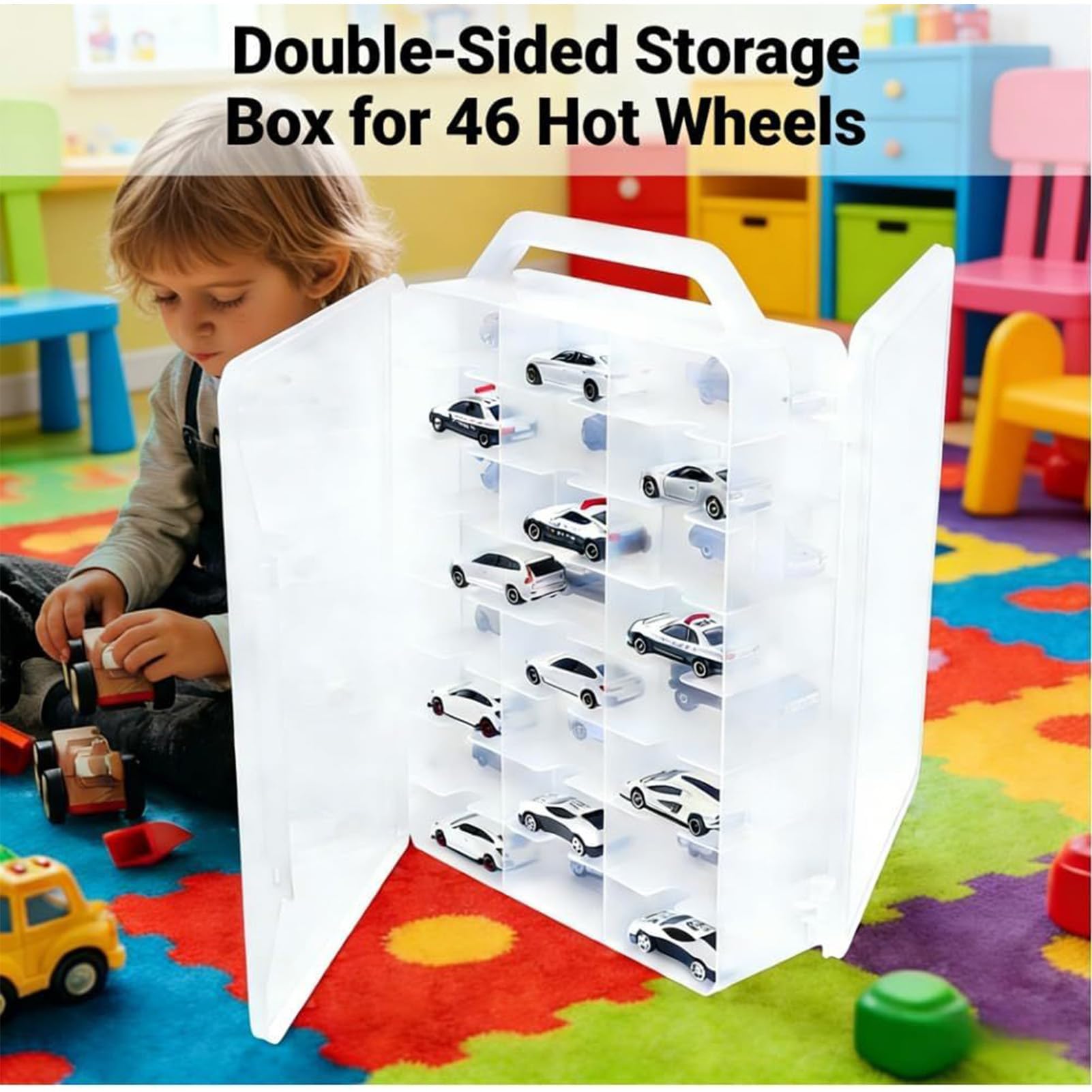 Conteneurs de rangement transparents Casier D'Organisation Anti-Poussière
