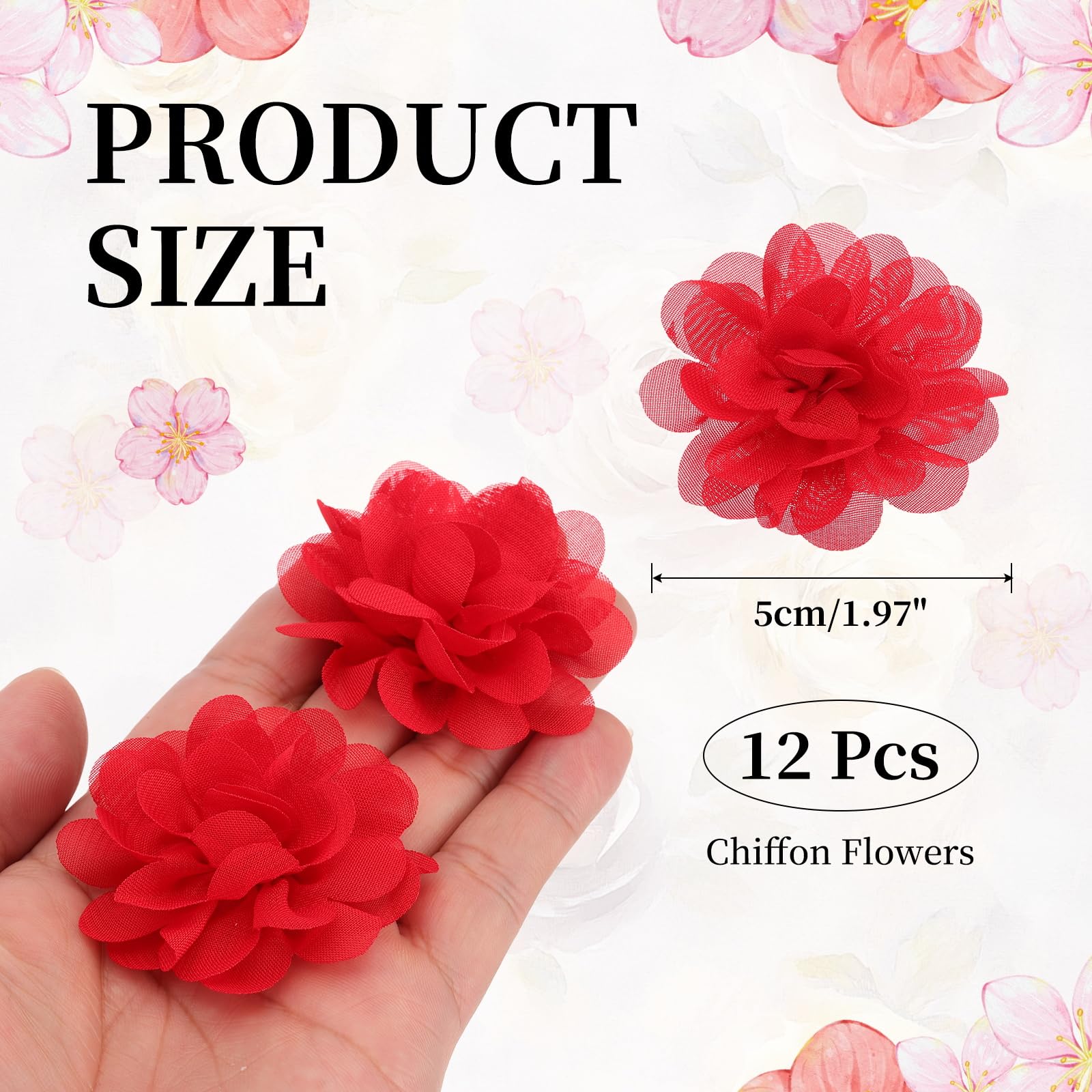 PATIKIL Chiffon Flowers - Image 2