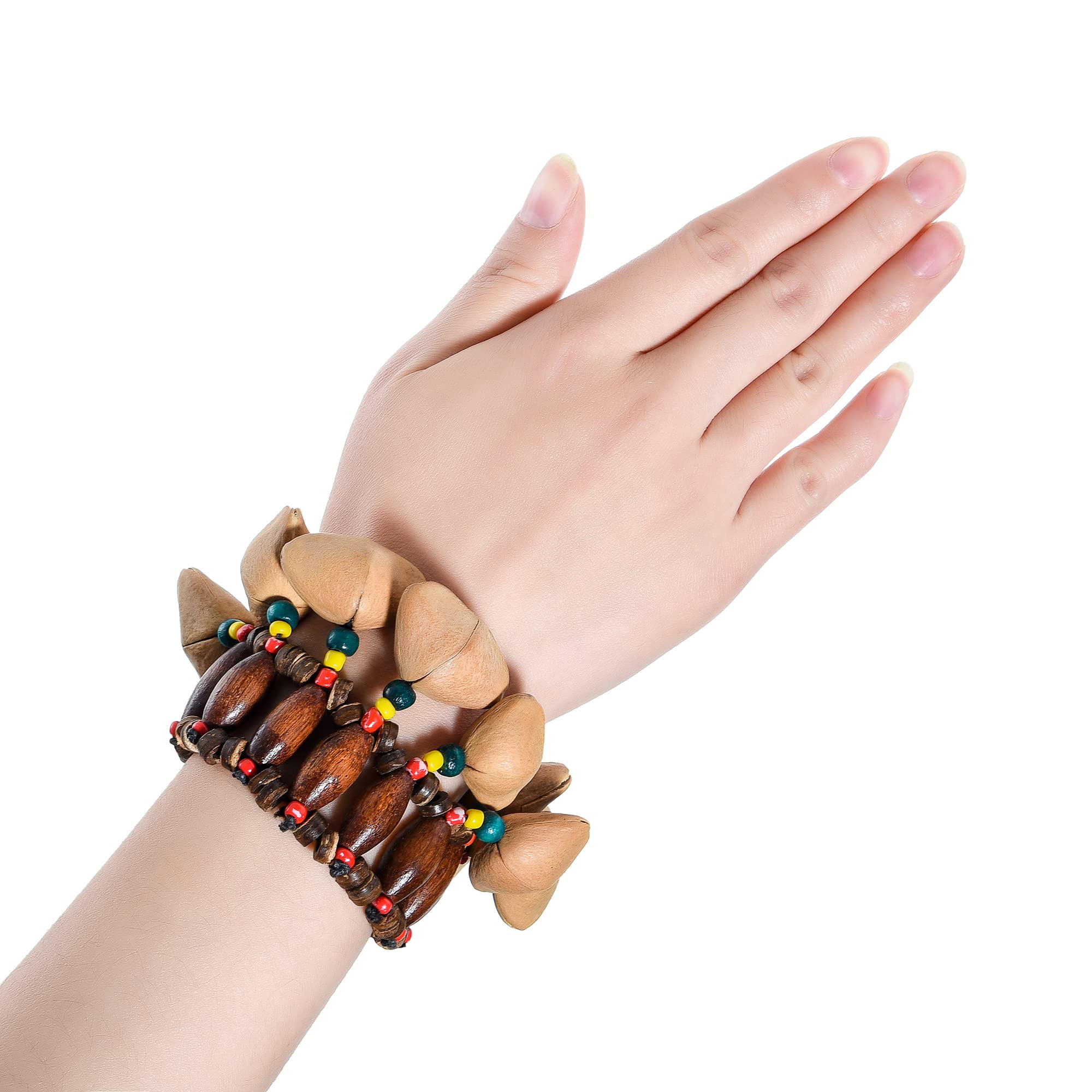 Amazon.com: 2 Pcs Kenari Seed Shell Dance Bracelets, Nut Band