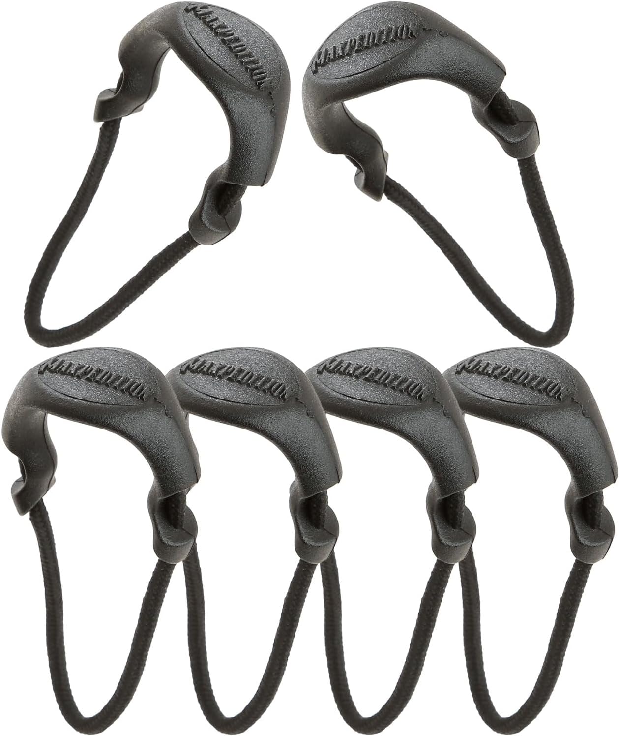 Maxpedition Positive Grip Zipper Pulls (Pack of 6) (Large) (Black)