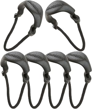MAXPEDITION Positive Grip Zipper Pulls Large, Black Pack of 6, Zipper Pull Replacement for Tactical Backpack, EDC Pouch, Bug Out Bag & Luggage, Sling Pull Tab, PZLBLK