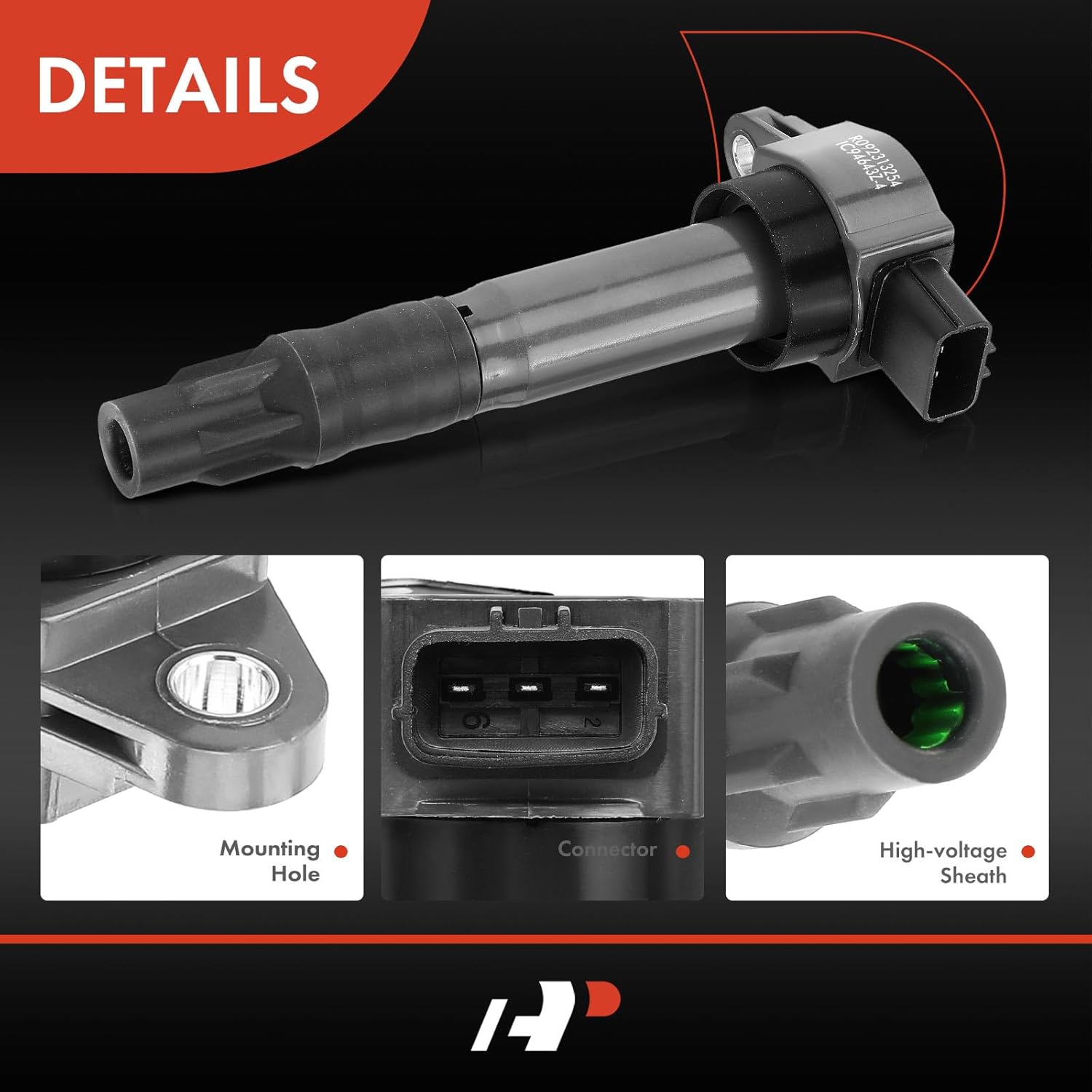 A-Premium Engine Ignition Coil Pack Compatible with Mitsubishi Outlander Lancer 2004-2006, Eclipse 2006-2012, Galant 2004-2012, 2.4L, 4-PC Set