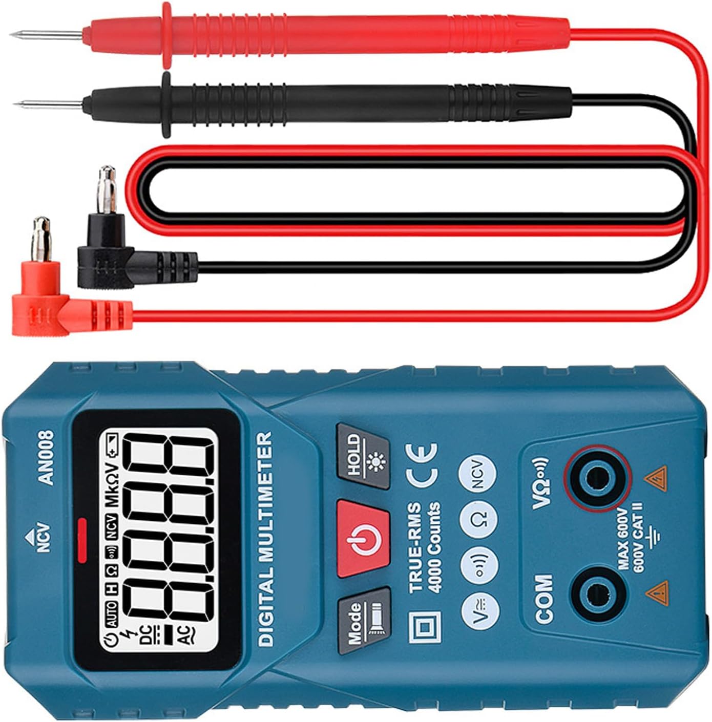 Digital Intelligent Multimeter Automatic Tester Not Electric Meter ABS for voltages Resistance & Continuity D