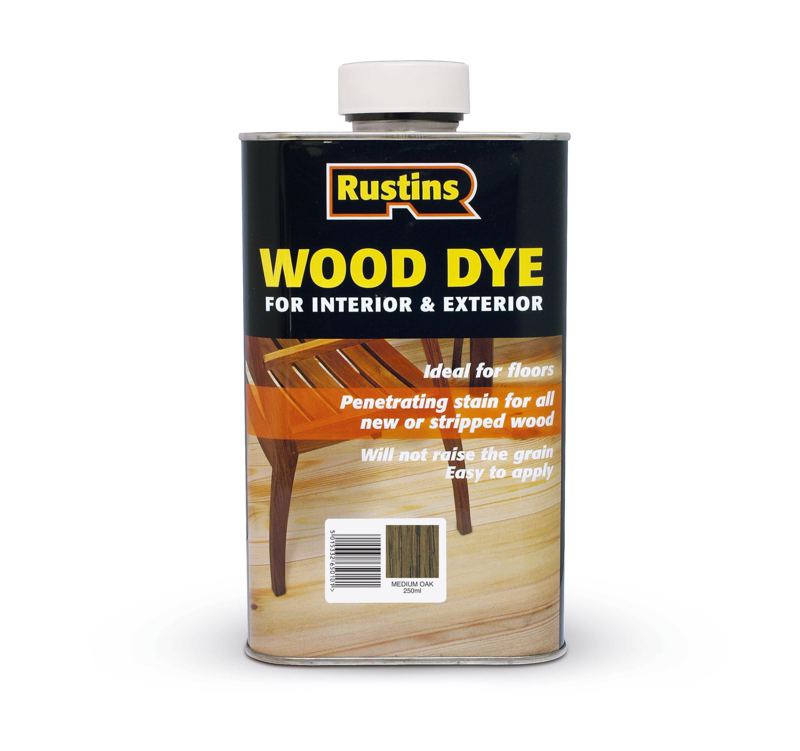 Rustins Wdmo250 Wood Dye Medium Oak 250Ml