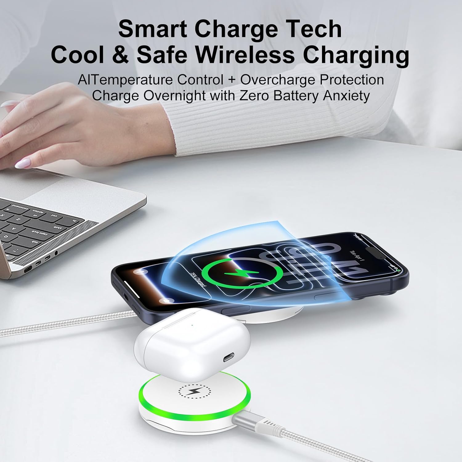 for Pixel 10 Pro XL Magnetic Wireless Charger Fast Charging Pad 2Pack 25W for Google Pixel 10 Pro Fold 10A 10 9A 9 8a 7 7a 6 5 4,Magnet Magsafe Wireless Charger Mat Android for Samsung S26 Ultra