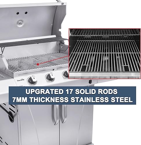 Miniatura 6 de Rejillas de repuesto de 17 pulgadas para Nexgrill 4 Burner 720-0830H, 720-0783E, 720-0830X, 5 quemadores 720-0888N, 720-0888, 720-0888S, Charbroil