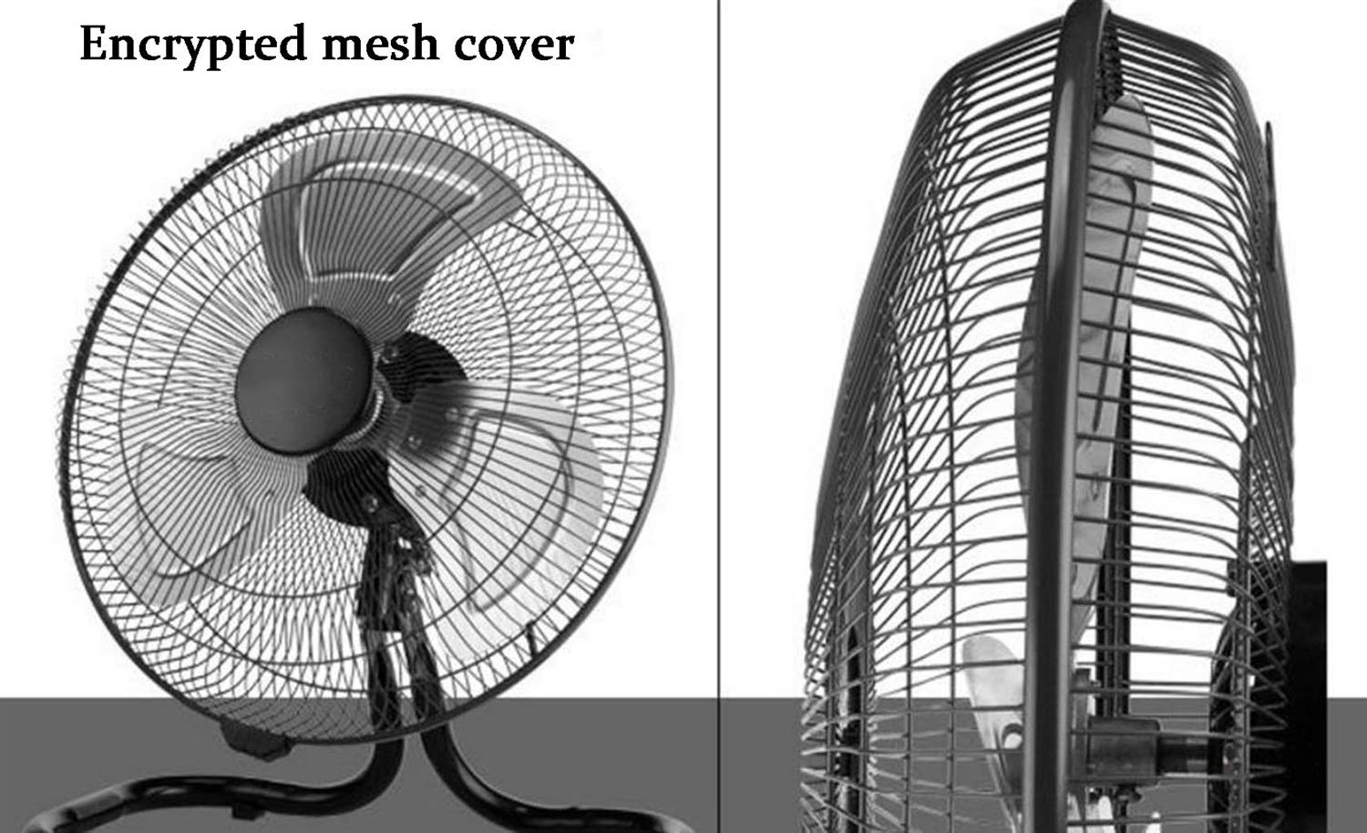 Ventilador de suelo industrial de alta velocidad, circulador de aire de cabeza ajustable para gimnasio, hogar y uso de fábrica