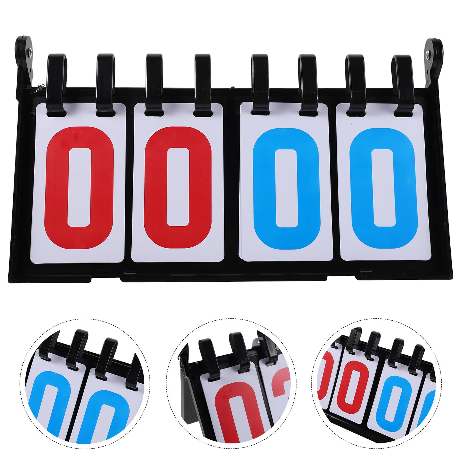 ABOOFAN Tragbare Sportanzeigetafel mit Flip Zahlen für Basketball Tennis Volleyball Baseball Billard Tischfußball Leichtes Tisch Scoreboard für Präzise Punktezählung bei Wettkämpfen und