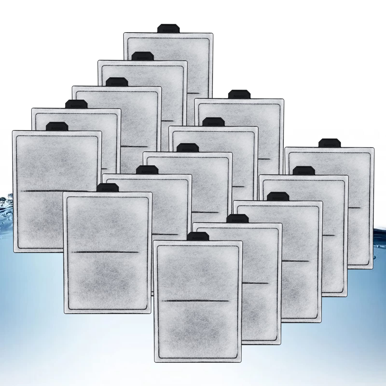 HiTauing 15 Packs PF-S Filter Cartridge for Silenstream PF10 Power Filters, Only Fit to Model PF10 Power Filters