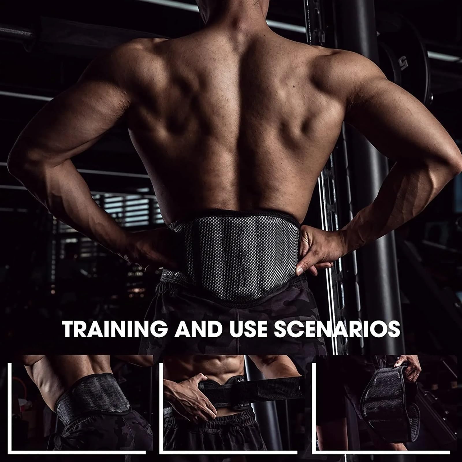 GewichthebergüRtel EVA Gewichthebergürtel Rückenstütze Trainingsgürtel mit Metallschnalle Männer Frauen Fitnessstudio Kniebeugen Kreuzheben Powerlifting Cross Training fürs Fitnessstudio