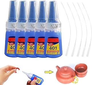 Multipurpose High-Grade Bonding Glue, Super Glue for Metal, Multipurpose Premium Adhesive Glue, Super Fast-Curing Adhesive, All Purpose Repair Glue, for Bonding Metal, Plastic, Wood (5Pcs)