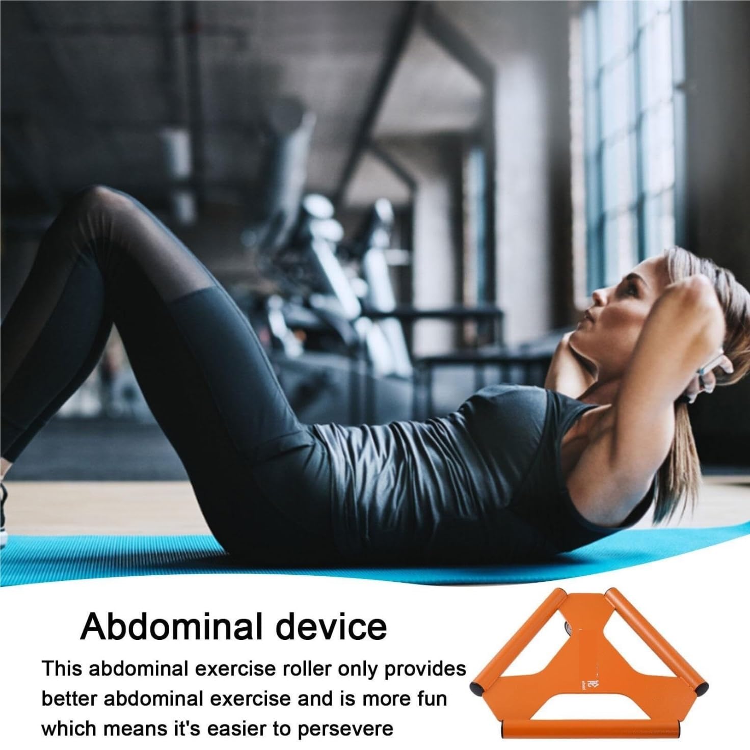 Rueda Abdominal, Rueda Abdominal Triangular AB Roller Wheel Ejercicio Reutilizable Entrenamiento Equipo