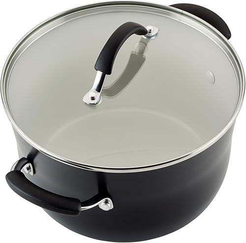 Miniatura 13 de Rachael Ray Cucina - Juego de utensilios de cocina de cerámica, 13 piezas, ollas y sartenes de cerámica con sartenes antiadherentes, sartén,