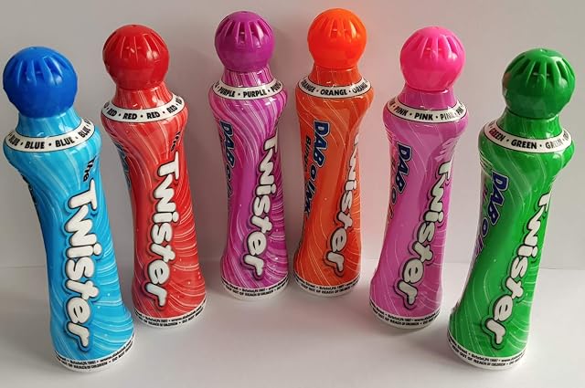 Crystals NEW brilliant ink twister bingo dabber! x6 colour set - bright colours twist