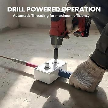 2026 Upgraded Professional Electrician's Wire Pulling Assistant Tool, Automatic Stringing Electrical Wire Puller, Compact Handheld Drill Powered Cable Puller for 5 mm