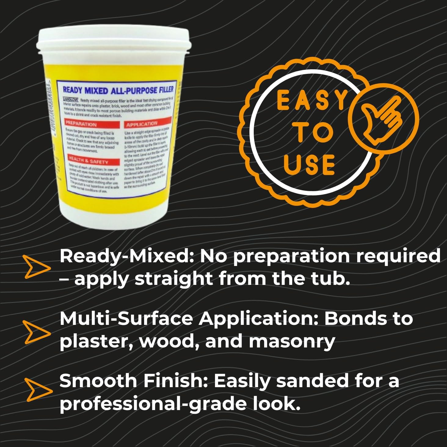 Palace Langlow Ready Mixed Filler 1 kg (68-1), White, packaging may vary