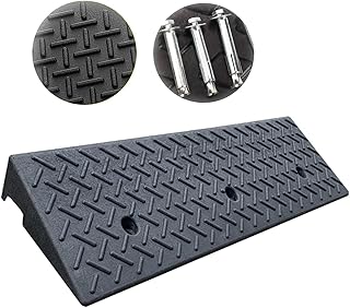 駐車場用段差プレート段差解消ゴム製スロープハイステップ Diy 車 車庫 バイク スロープ 玄関 庭 転倒防止