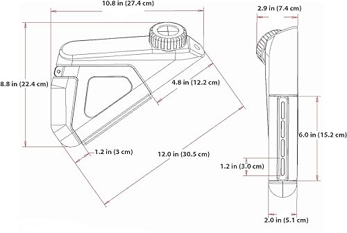 Miniatura 6 de Speedfil Botella de agua para bicicleta F1, sistema de hidratación montado en marco manos libres con puerto de recarga