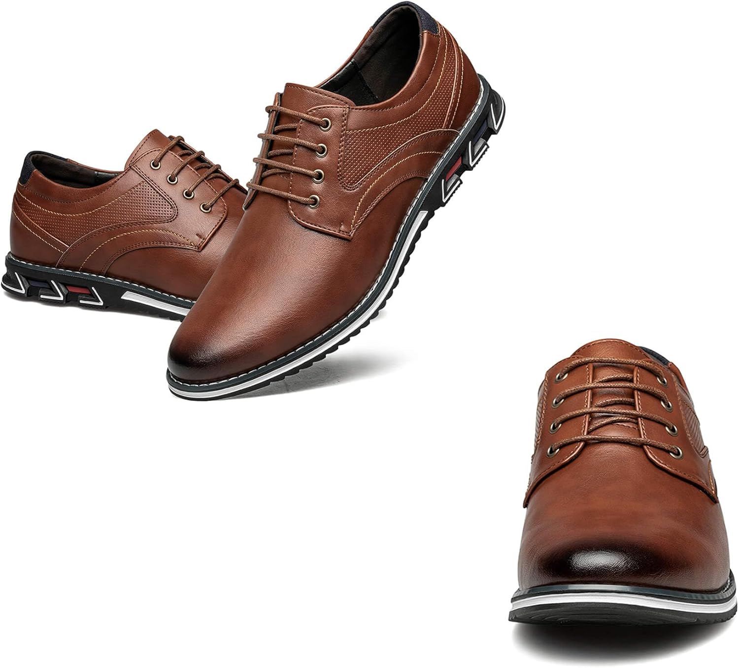 Men's Dress Shoes Comfort Soft Men Oxford Superior Flexural Leather Fashion Dress Sneakers Business Casual Derby Shoe - Image 5