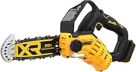 Dewalt Eletroserra de Poda 8" Sem Fio, Ferramenta Ideal para Jardinagem com Chave de Tensionamento e Protetor de Sabre, Modelo DCCS623B, 20V