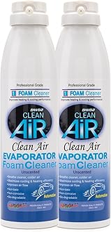 Clean Air 2 Pack Bundle Automotive AC Coil Cleaner Foaming Coil Cleaner for AC Condenser Coil Cleaner Car AC Cleaner Coil Cleaner Air Conditioner Cleaner Spray Refresh Air Conditioner (Unscented)