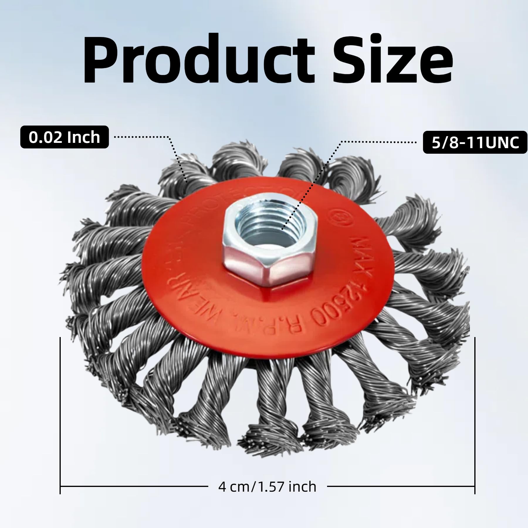 AUPREX Wire Wheel Brush - 5 Pack for Angle Grinders -2