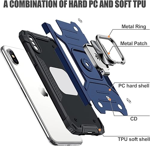 Miniatura 41 de JAME Funda para iPhone 12 Pro Max con protectores de pantalla, 2 unidades, protección contra caídas de grado militar, fundas protectoras