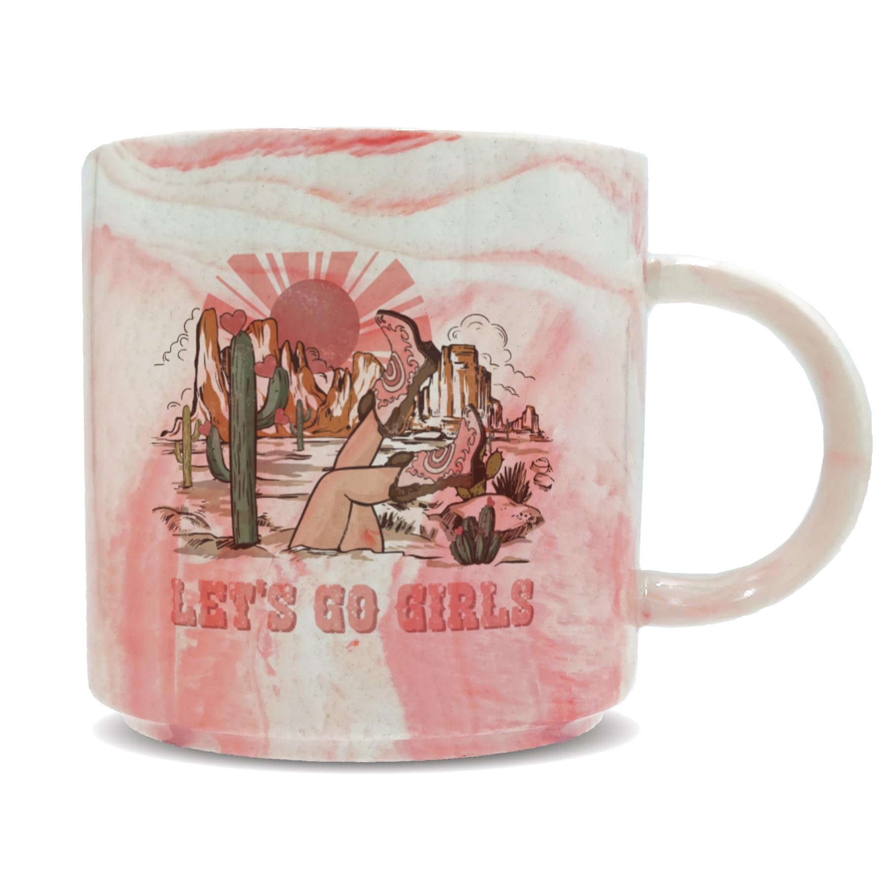 Hippowarehouse Let's go Girls Printed Mug Various Colour Options Ceramic Cup Kitchenware 11oz