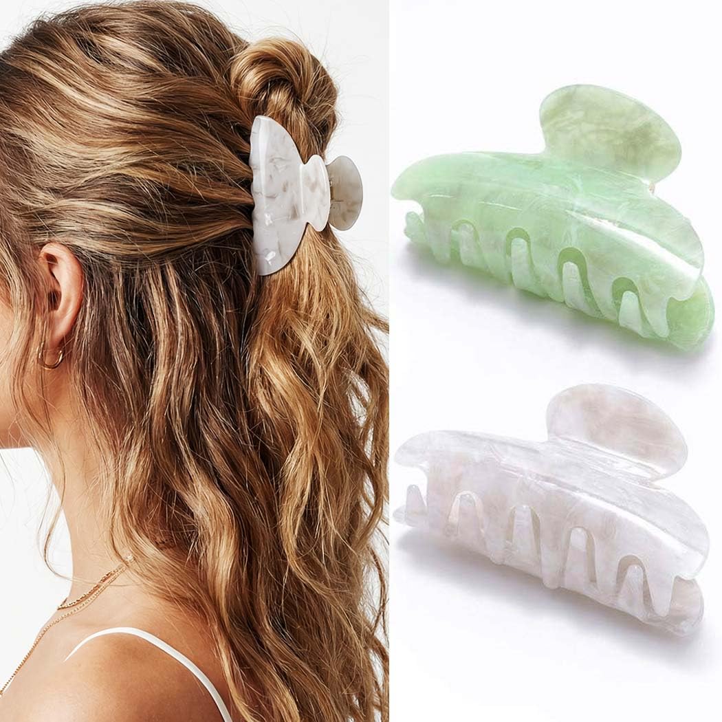 Amazon.com: CAKURE Acrylic Claw Clips Medium Hair Clips  display picture 3