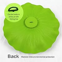 Vista 4 de Luces de estanque, luz solar de flor de loto para piscina, luz de loto flotante de 11.02 pulgadas, impermeable, luz solar para estanque con gancho