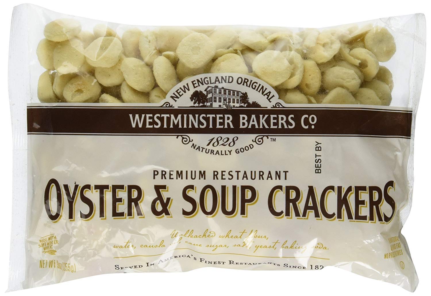 New England Original Westminster Bakeries Oyster and Soup Crackers, 9 Ounce (6 Pack)