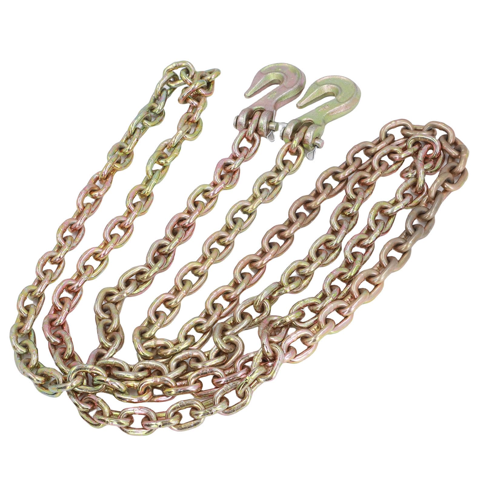 Keenso Binder Chain with Hooks 10ft Durable Grade 70 Transport Tow Chain