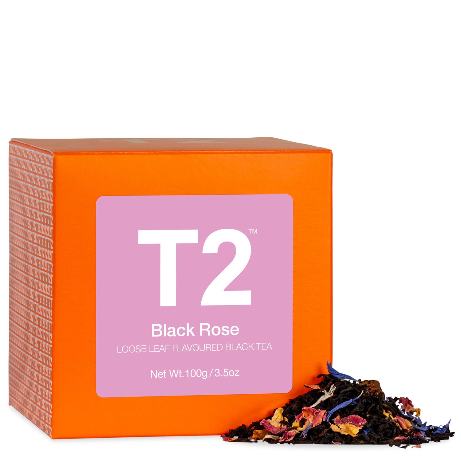 T2 Black Rose, Loose Leaf Black Tea In Gift Cube, 100g