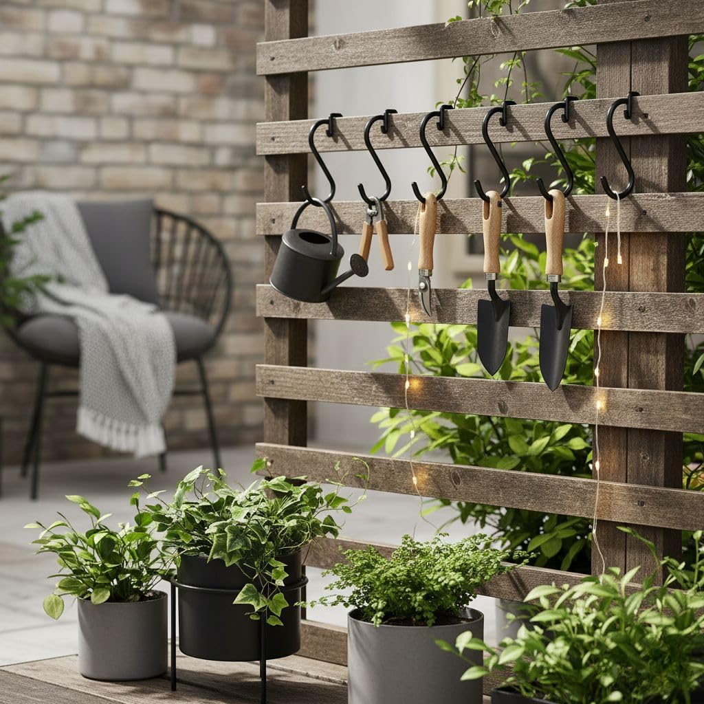 30 Pack Black S Hooks for Hanging Plants, Metal Hooks for Hanging, S Hooks for Hanging Heavy Duty, Durable S Shaped Kitchen Hooks for Kitchenware, Pots, Utensils, Clothes & Bags - Image 8