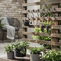 Vista 9 de Paquete de 30 ganchos negros en S para colgar plantas, ganchos de metal para colgar, ganchos en S para colgar resistentes, ganchos de cocina