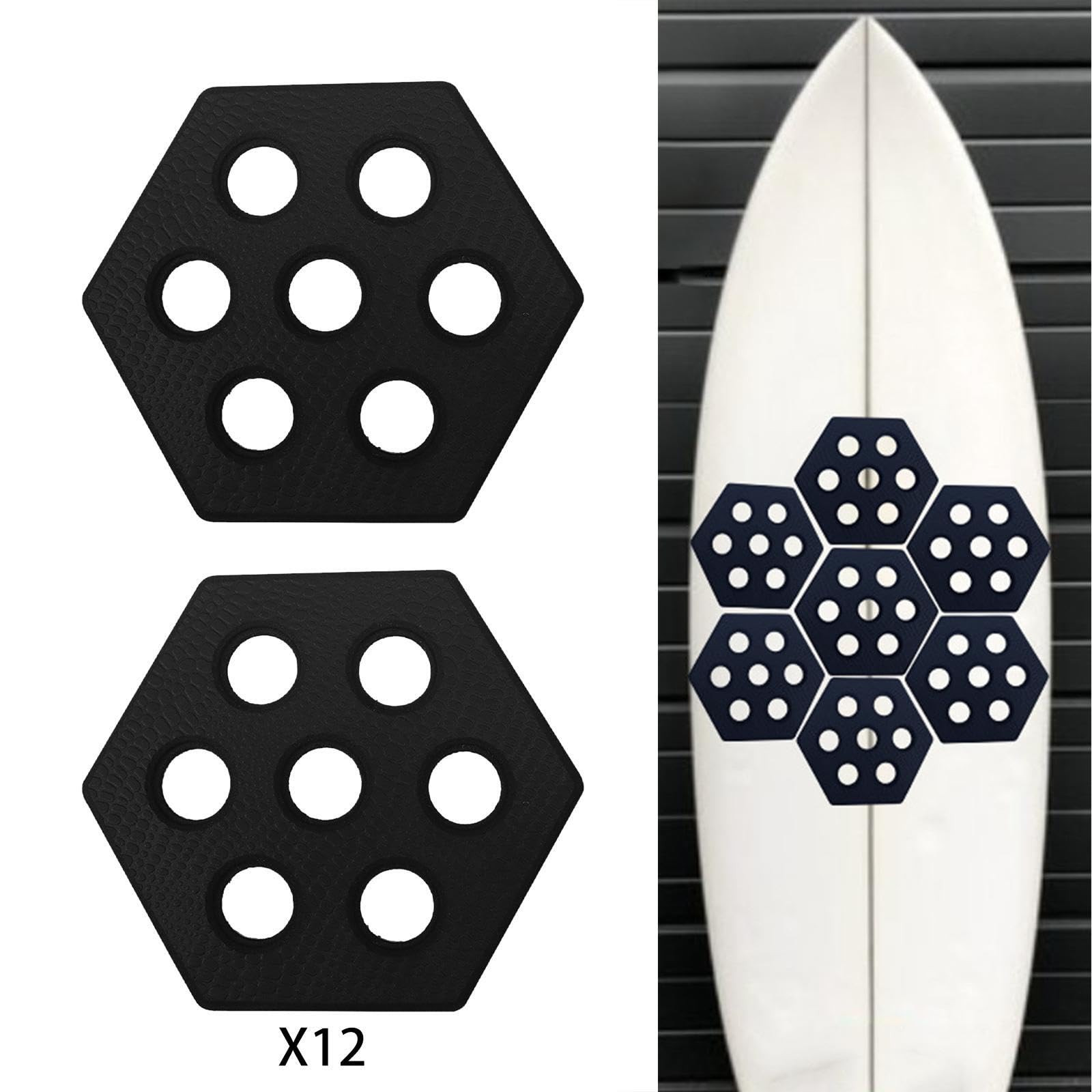 Almohadilla de tracción para Tabla de Surf, Almohadilla Antideslizante, Adhesiva, Flexible, con Orificios en Forma de Panal, Antideslizante, Adhesiva, para Tabla de Surf